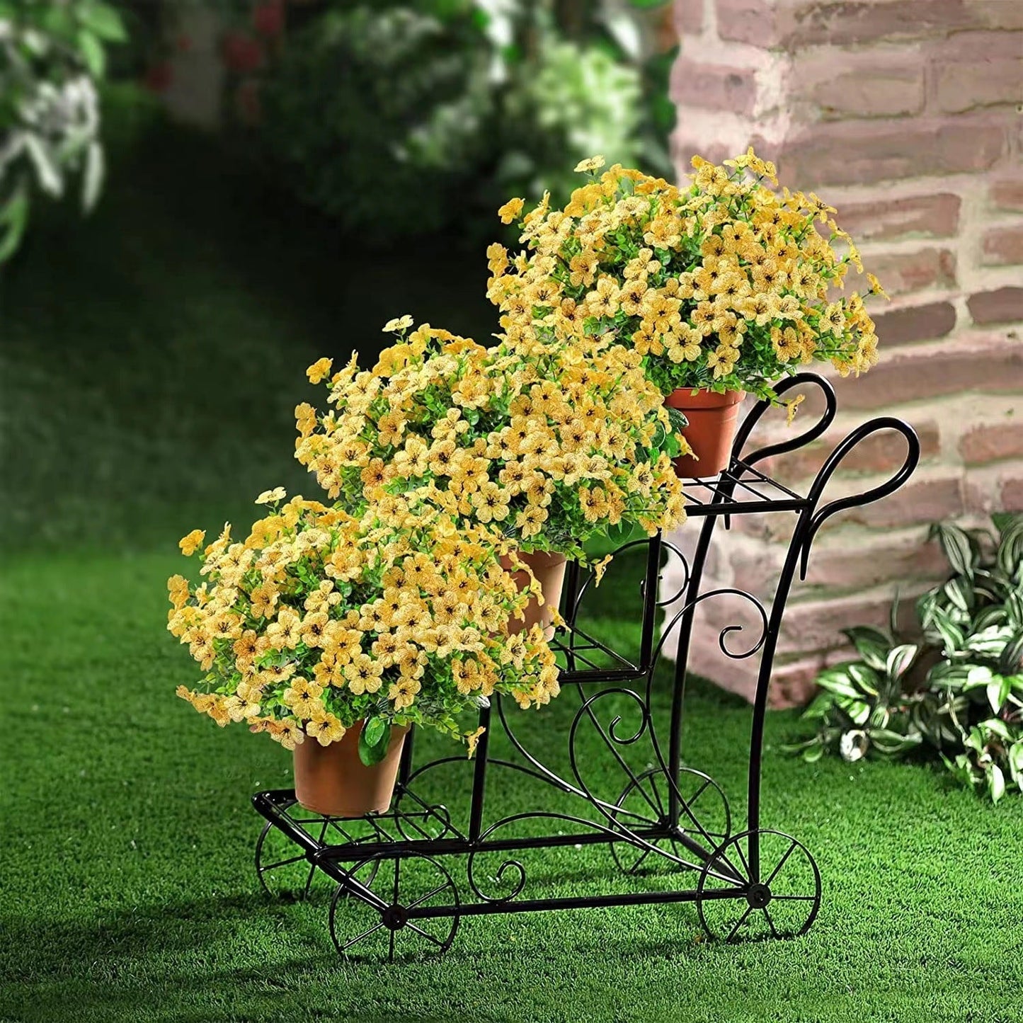 🏆 50K+ SOLD! 💐 Real-Look Sunset Mums – Waterproof & Windproof 🍂