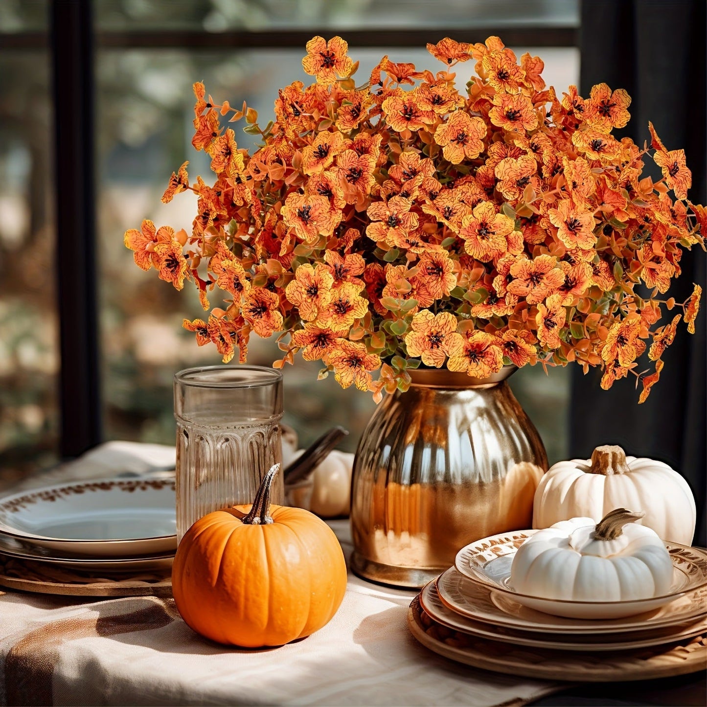 💥Last Day Each- Real-Look Sunset Mums-Waterproof & Windproof